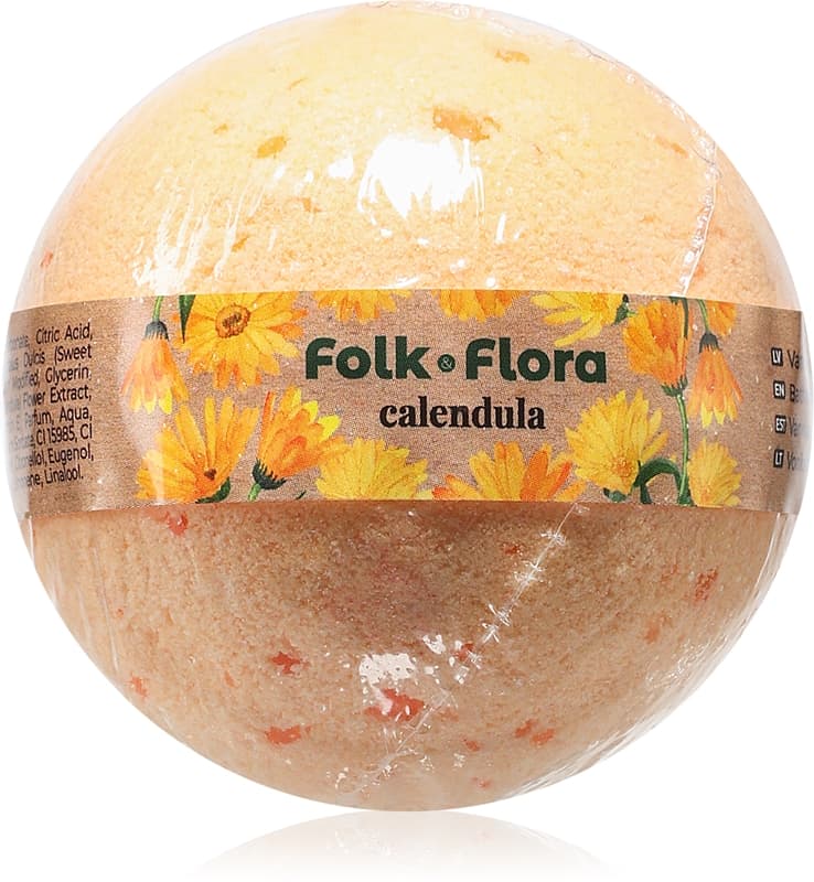 Calendula musująca kula do kąpieli z nagietkiem lekarskim