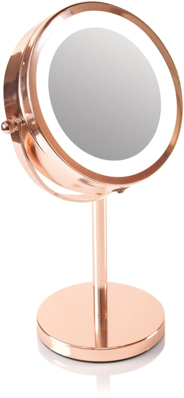 Rose gold mirror podświetlane lusterko kosmetyczne