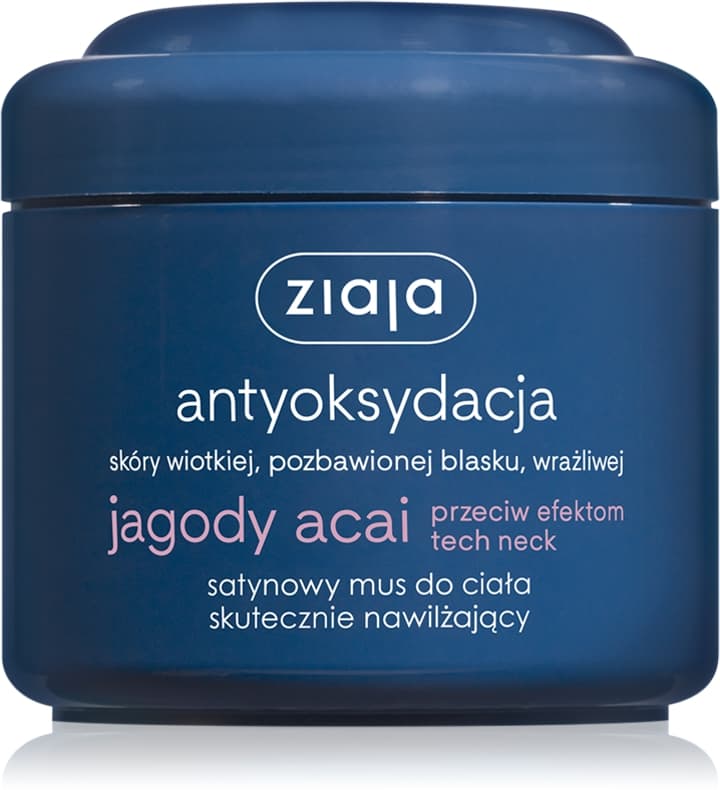 Jagody Acai satynowy mus do ciała skutecznie nawilżający