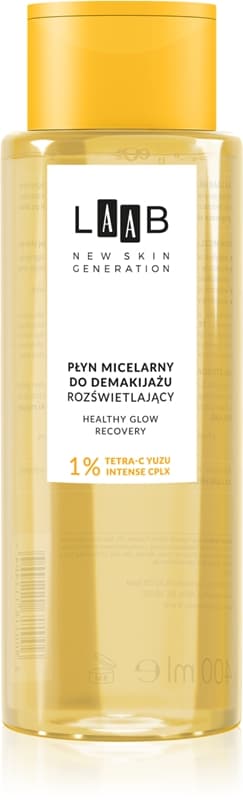 LAAB Tetra-C Yuzu oczyszczający płyn micelarny z efektem rozświetlającym