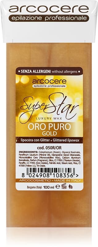 Professional Wax Oro Puro Gold wosk do depilacji z brokatem
