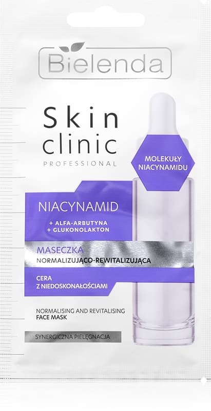 Skin Clinic Professional Niacinamide rewitalizacyjna maska na noc wspomagająca odnowę skóry do skóry z problemami