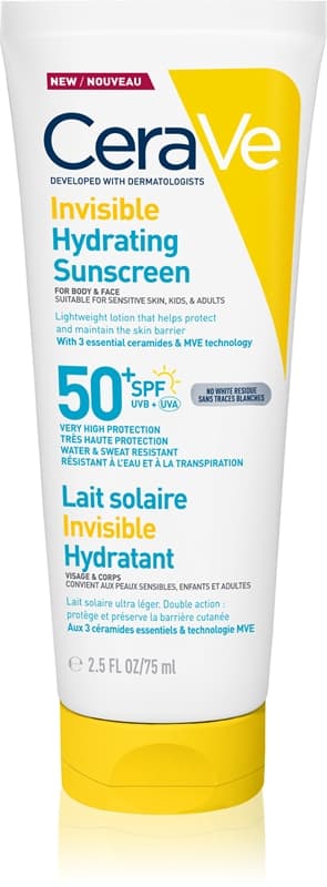 Invisible Hydrating Sunscreen SPF 50+ mleczko do opalania do twarzy i ciała