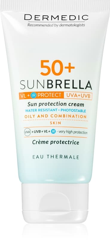 Sunbrella krem ochronny do skóry tłustej i mieszanej SPF 50+