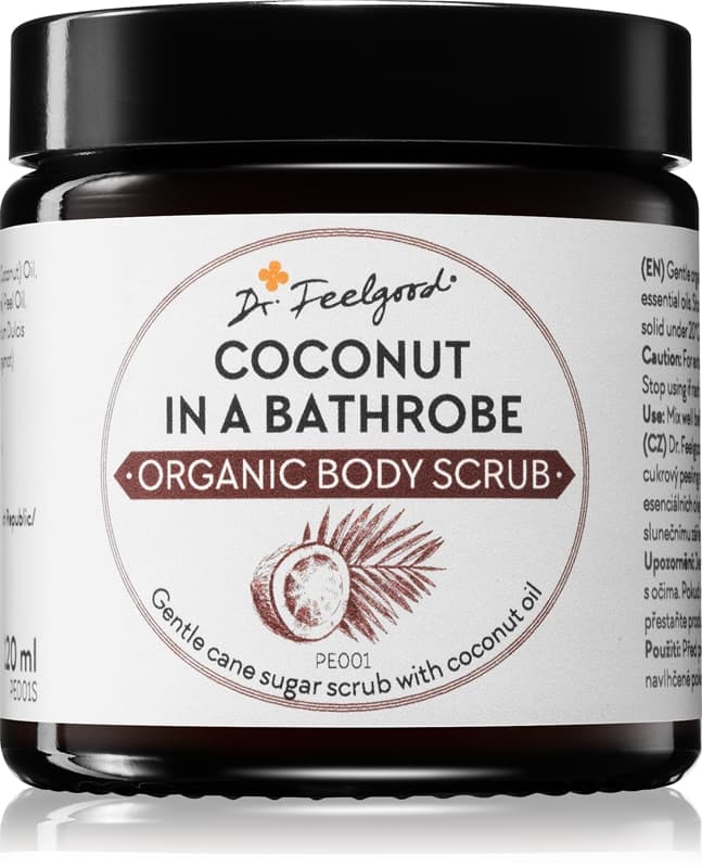 Organic Coconut in a Bathrobe peeling cukrowy Z olejkiem kokosowym.