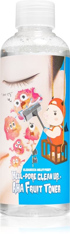 Milky Piggy Hell-Pore Clean Up AHA Fruit Toner tonik zwężający rozszerzone pory z efektem peelingu