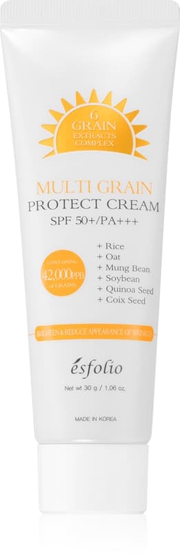 Protect Cream Multi Grain rozświetlający krem ochronny do opalania SPF 50+