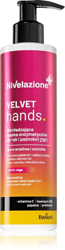 Nivelazione Velvet Hands enzymatyczna maseczka peelingująca do rąk