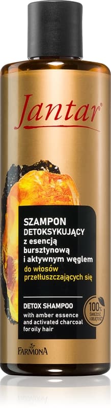 Jantar Amber Essence szampon oczyszczająco-detoksykujący do włosów przetłuszczających się