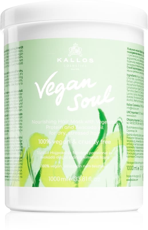 Vegan Soul Nourishing maseczka odżywcza do włosy suchych, zniszczonych