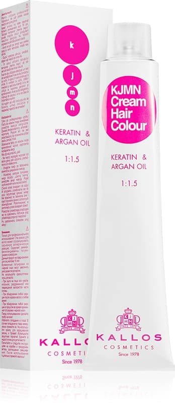 KJMN Professional Cream Hair Colour Keratin & Argan Oil farba do włosów z keratyną i olejkiem arganowym