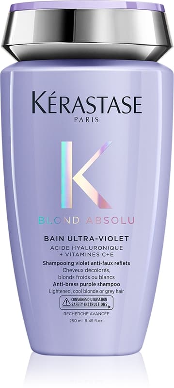Blond Absolu Bain Ultra-Violet szampon do kąpieli do włosów rozjaśnionych, z pasemkami w odcieniu chłodnego blondu
