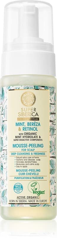 Mint, Bereza & Retinol peeling w piance na skórę głowy