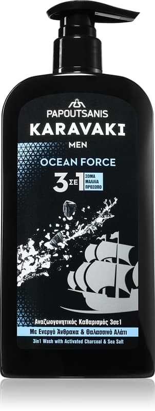 Karavaki Ocean Force oczyszczający żel 3w1