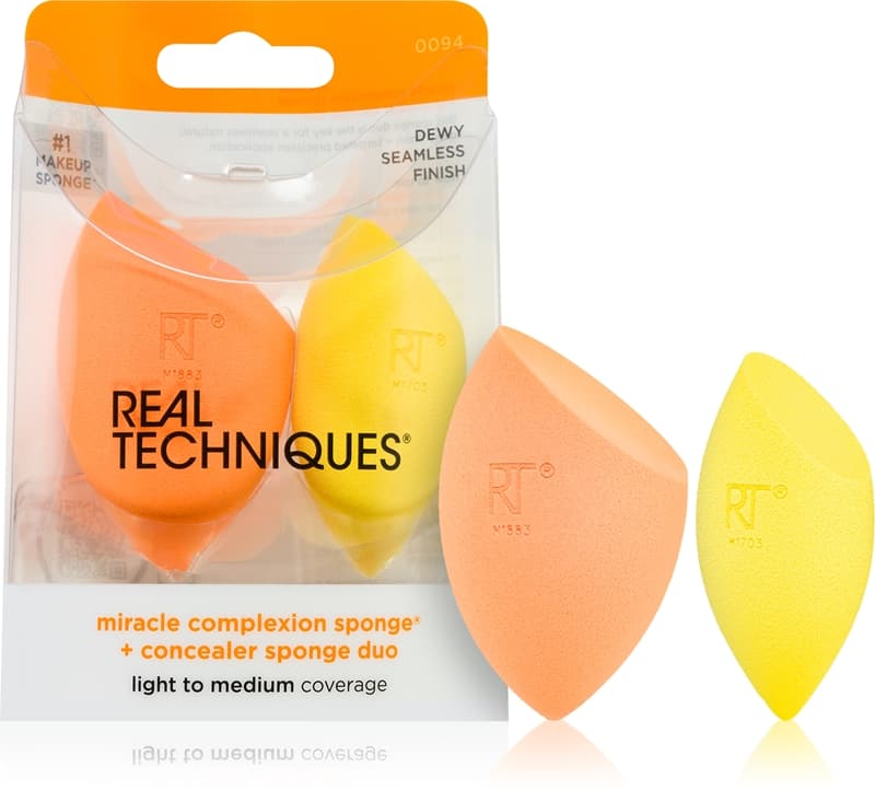 Sponge+ Miracle Complexion & Concealer gąbka do makijażu 2 sztuki