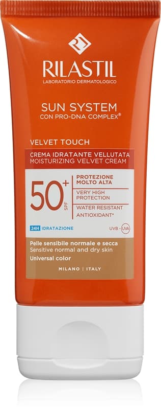 Sun System Velvet Touch ochronny krem tonujący do twarzy SPF 50+
