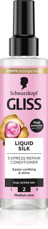 Gliss Liquid Silk odżywka bez spłukiwania do wzmocnienia włosów i nadania im większego połysku