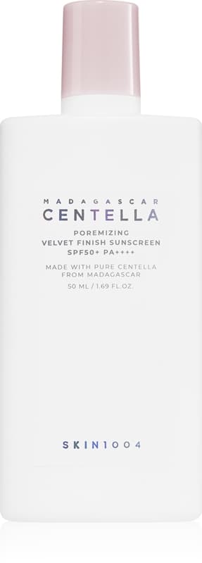 Madagascar Centella Poremizing Velvet Finish Sunscreen krem do opalania twarzy do skóry tłustej