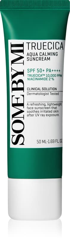 Truecica Aqua Calming Suncream łagodząca emulsja ochronna SPF 50+