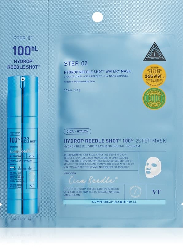 Hydrop Reedle Shot 100hL 2 Step Mask intensywna maska nawilżająca do dwufazowej pielęgnacji skóry