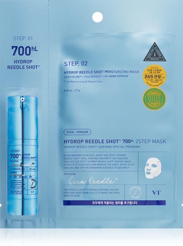 Hydrop Reedle Shot 700hL 2 Step Mask maseczka głęboko nawilżająca do dwufazowej pielęgnacji skóry