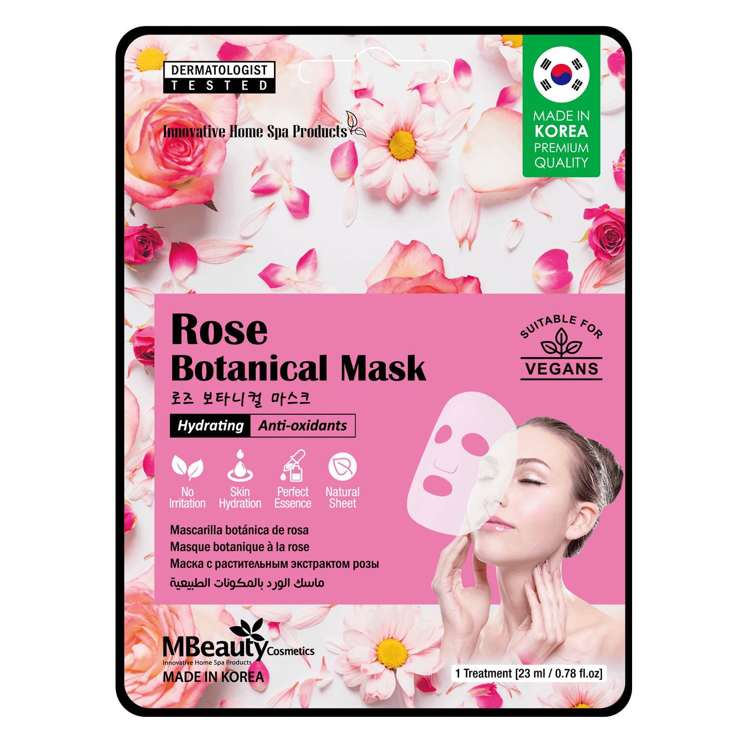 MBeauty Rose Botanical Mask